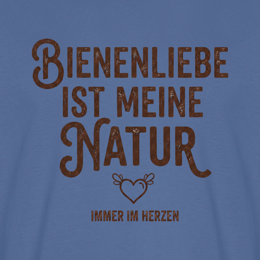 Herzenssache T-Shirt in Steinblau – Druck im Detail