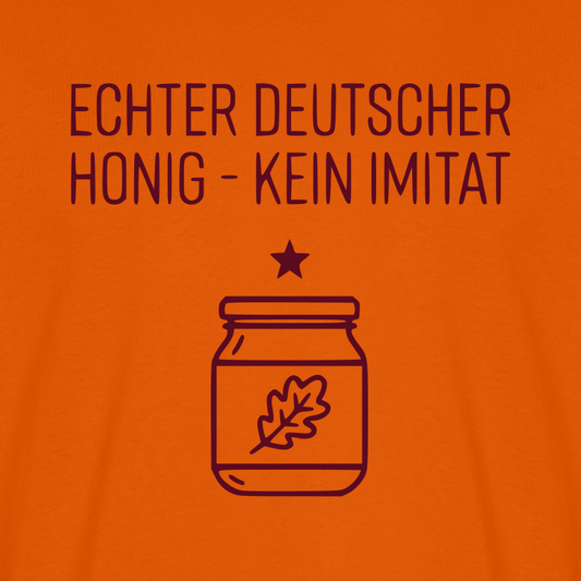 Honig Pur T-Shirt in Orange – Druck im Detail