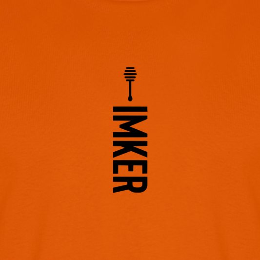 IMKER Honig Alpha T-Shirt in Orange – Druck im Detail