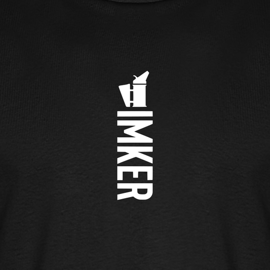IMKER Smoker Alpha T-Shirt in Schwarz – Druck im Detail