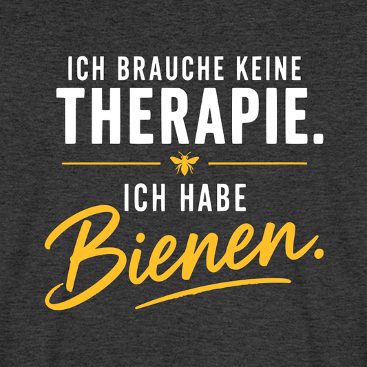 Imkerzeichen T-Shirt in Anthrazit – Druck im Detail