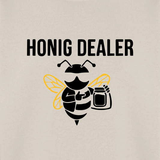 Honig Dealer Sweatshirt in Beige – Druck im Detail