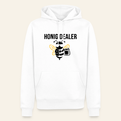 Honig Dealer Hoodie in Weiß – Vorderseite