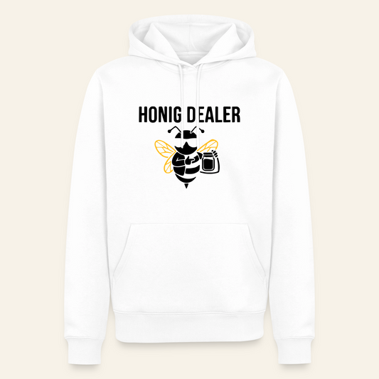 Honig Dealer Hoodie in Weiß – Vorderseite
