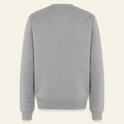 Honig Dealer Sweatshirt in Grau meliert – Rückseite ohne Druck