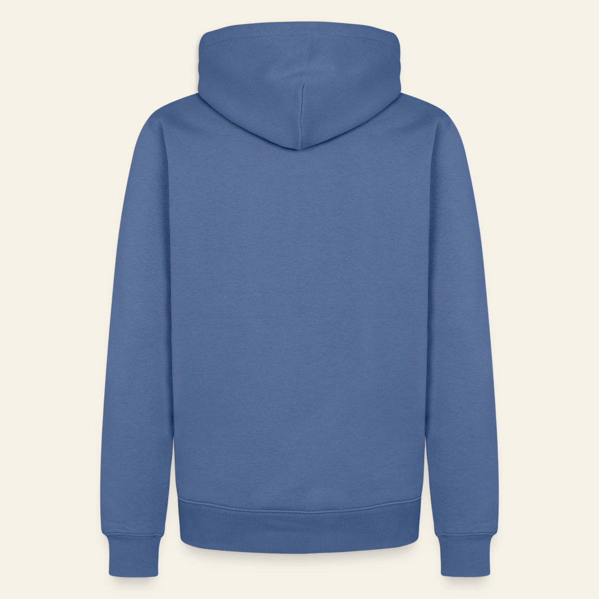 Honig Dealer Hoodie in Steinblau – Rückseite ohne Druck