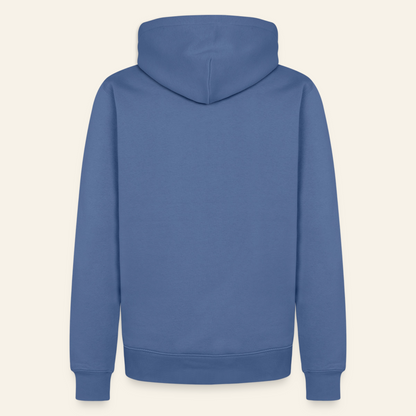 Honig Dealer Hoodie in Steinblau – Rückseite ohne Druck