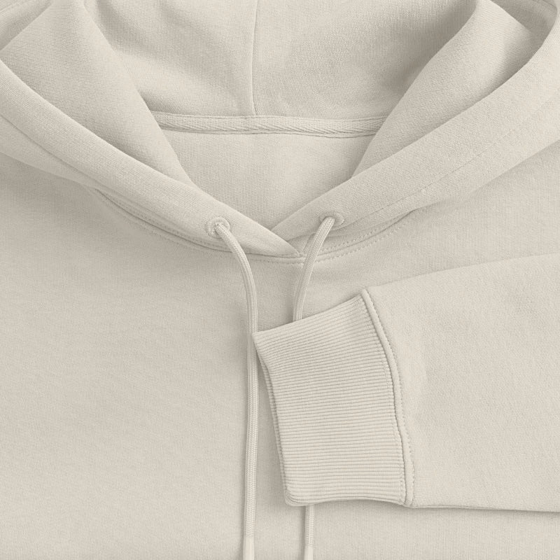 Honig Dealer Hoodie in Beige – Stoff im Detail