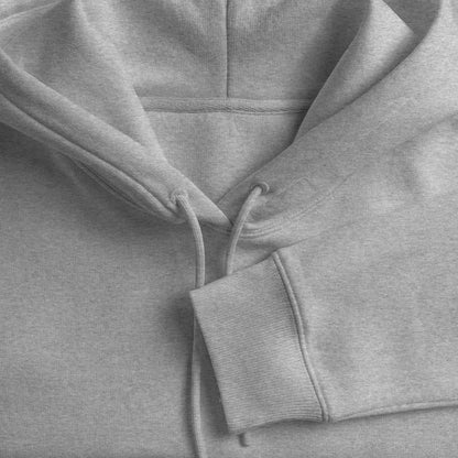 Honig Dealer Hoodie in Grau meliert – Stoff im Detail