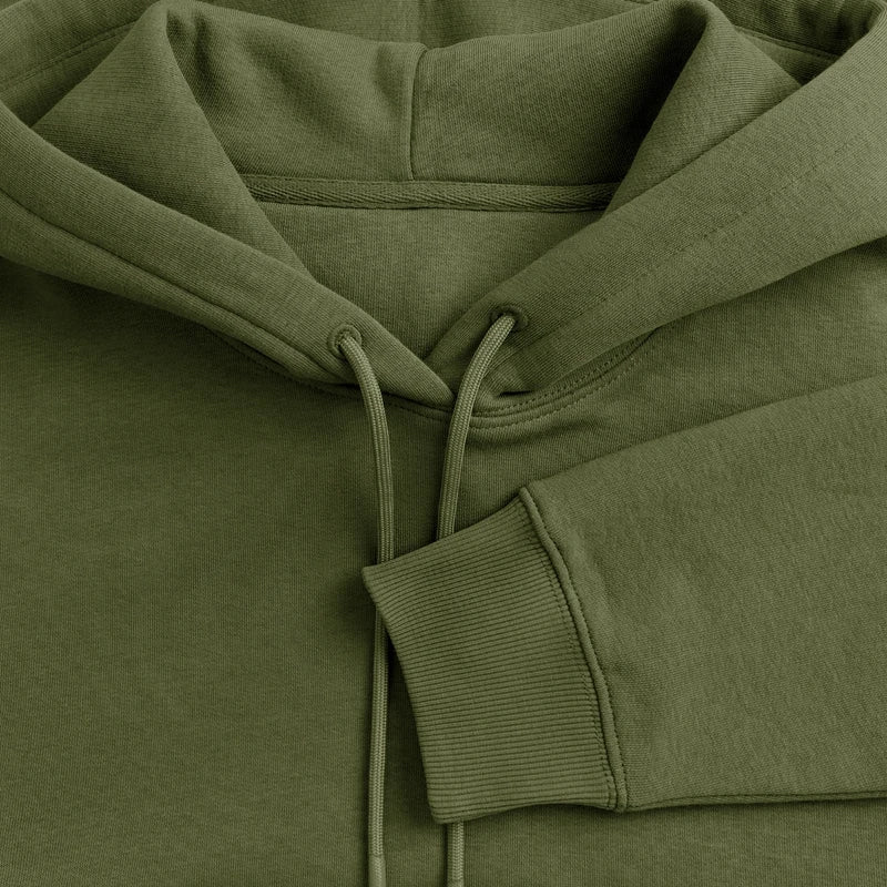Honig Dealer Hoodie in Khaki – Stoff im Detail