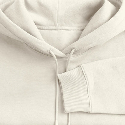 Honig Dealer Hoodie in Naturweiß – Stoff im Detail