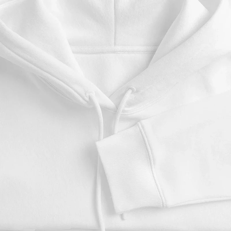 Honig Dealer Hoodie in Weiß – Stoff im Detail