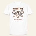 Bienen-Tipps T-Shirt in Weiß – Vorderseite