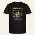 Bienen-Tipps T-Shirt in Schwarz – Vorderseite