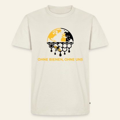 Bienenwelt T-Shirt in Naturweiß – Vorderseite