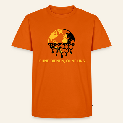 Bienenwelt T-Shirt in Orange – Vorderseite