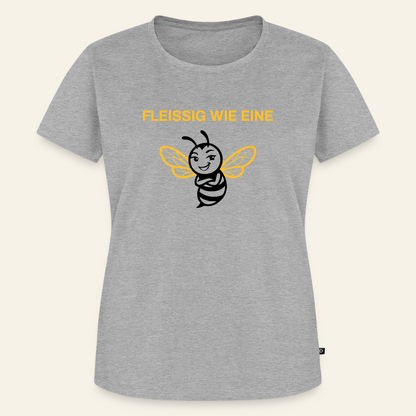 Fleißige Biene T-Shirt in Grau – Vorderseite