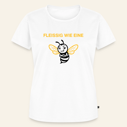 Fleißige Biene T-Shirt in Weiß – Vorderseite