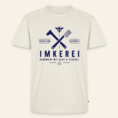 Herz & Stachel T-Shirt in Naturweiß – Vorderseite