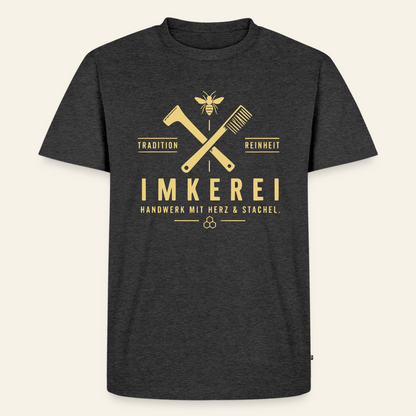Herz & Stachel T-Shirt in Anthrazit – Vorderseite