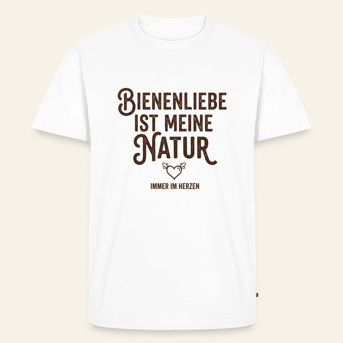 Herzenssache T-Shirt in Weiß – Vorderseite