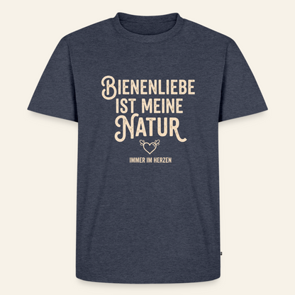 Herzenssache T-Shirt in Jeansblau – Vorderseite