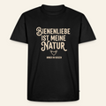 Herzenssache T-Shirt in Schwarz – Vorderseite