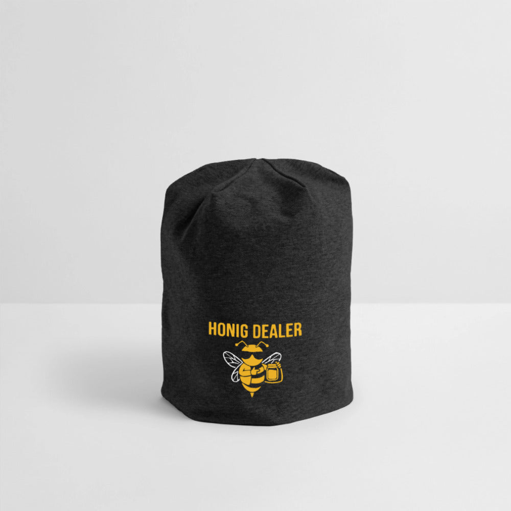 Honig Dealer Beanie-Mütze in Anthrazit – Studioaufnahme