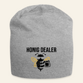 Honig Dealer Beanie-Mütze in Grau meliert – Vorderseite