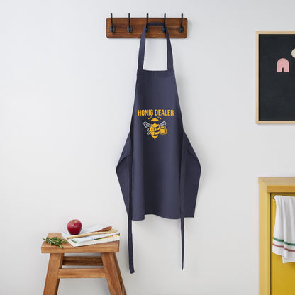 Honig Dealer Grillschürze in Navy – in der Küche