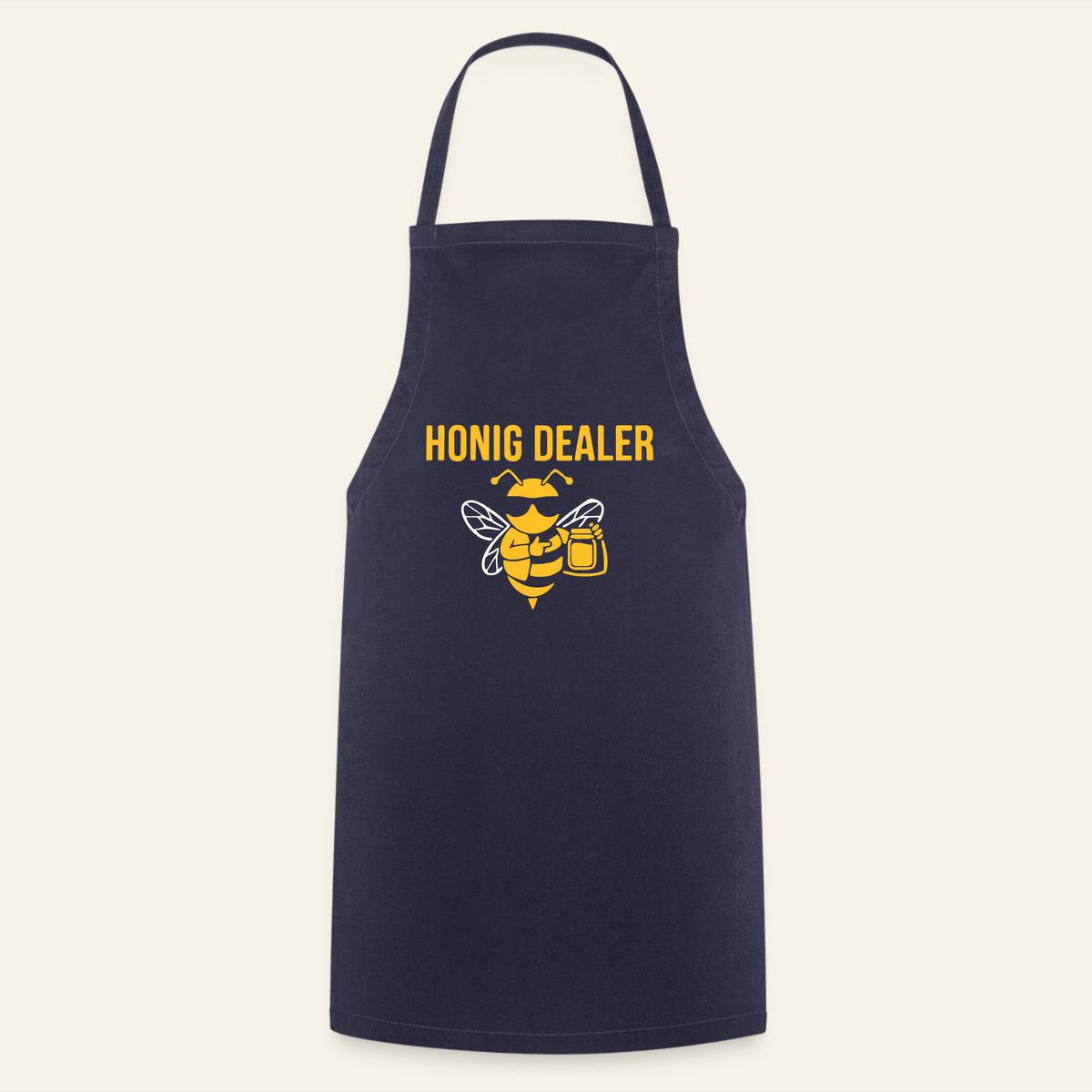 Honig Dealer Grillschürze in Navy – Vorderseite