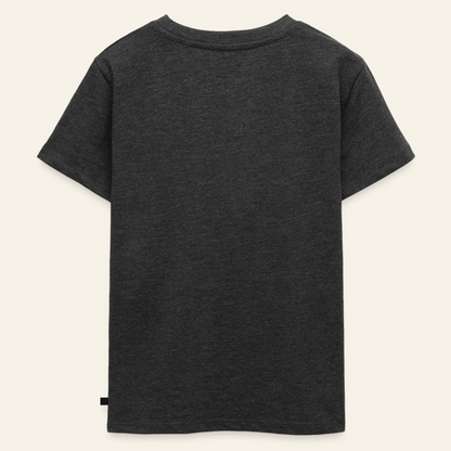 Honig Dealer Kinder T-Shirt in Anthrazit meliert – Rückseite ohne Druck