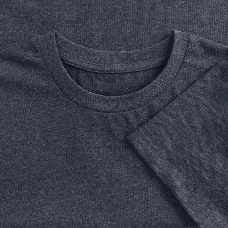 Honig Dealer Kinder T-Shirt in Denim meliert – Stoff im Detail