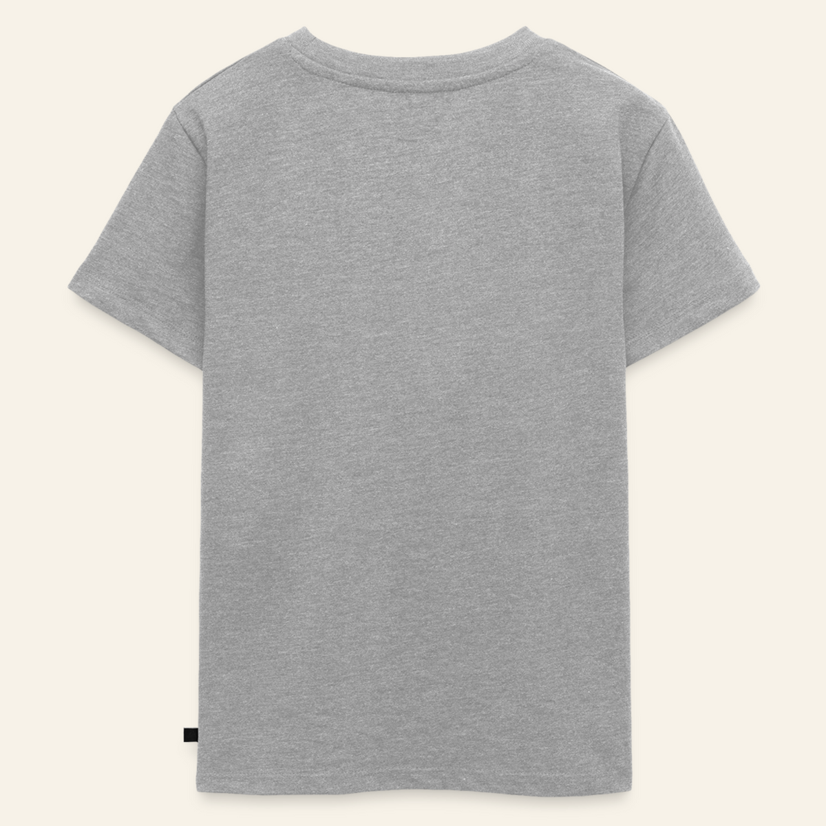 Honig Dealer Kinder T-Shirt in Grau meliert – Rückseite ohne Druck
