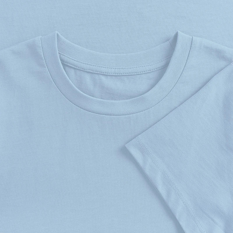 Honig Dealer Kinder T-Shirt in Hellblau – Stoff im Detail