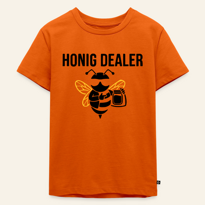 Honig Dealer Kinder T-Shirt in Orange – Vorderseite