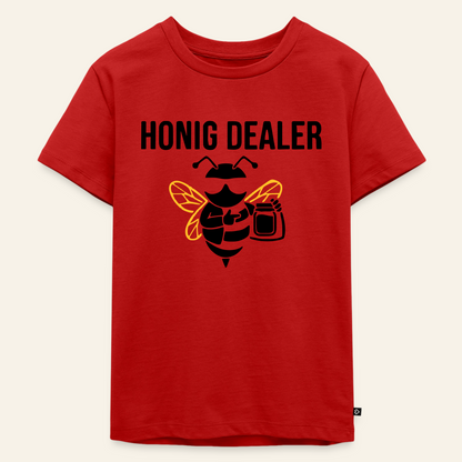 Honig Dealer Kinder T-Shirt in Rot – Vorderseite