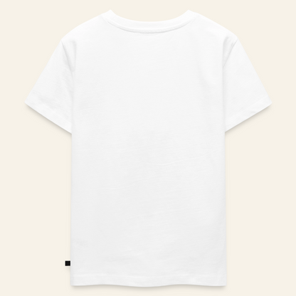 Honig Dealer Kinder T-Shirt in Weiß – Rückseite ohne Druck