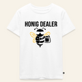 Honig Dealer Kinder T-Shirt in Weiß – Vorderseite