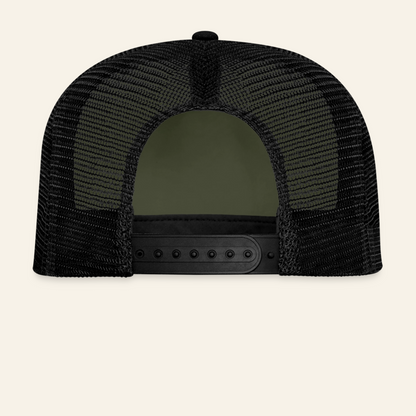 Honig Dealer Kinder-Trucker-Cap in Oliv/Schwarz – Rückseite