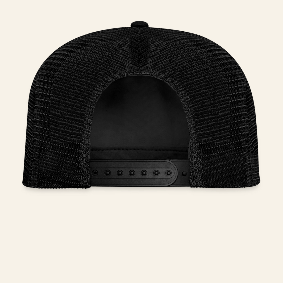 Honig Dealer Kinder-Trucker-Cap in Schwarz/Schwarz – Rückseite