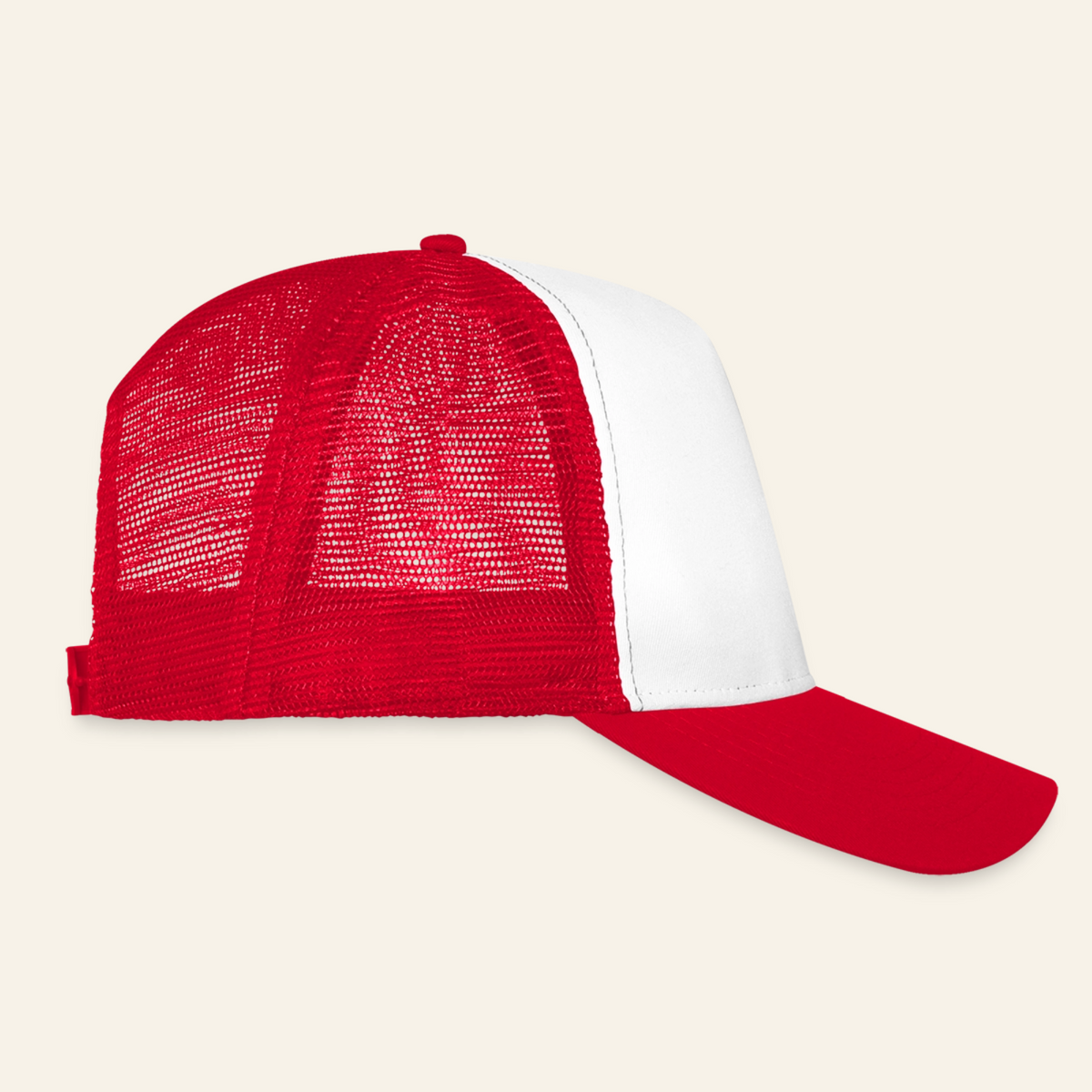 Honig Dealer Kinder-Trucker-Cap in Weiß/Rot – Seitenansicht