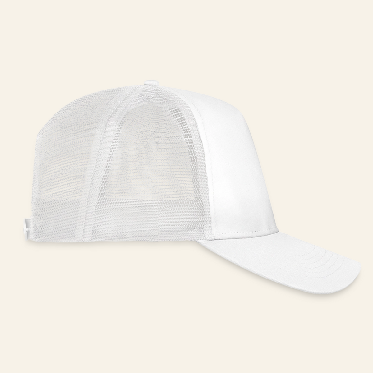 Honig Dealer Kinder-Trucker-Cap in Weiß – Seitenansicht