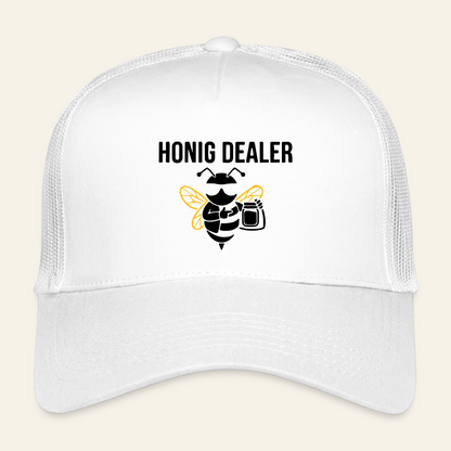 Honig Dealer Kinder-Trucker-Cap in Weiß – Vorderseite
