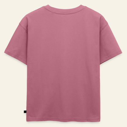 Honig Dealer Oversized Kinder T-Shirt in Altrosa – Rückseite ohne Druck