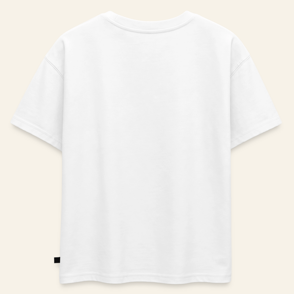 Honig Dealer Oversized Kinder T-Shirt in Weiß – Rückseite ohne Druck