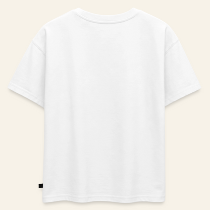 Honig Dealer Oversized Kinder T-Shirt in Weiß – Rückseite ohne Druck