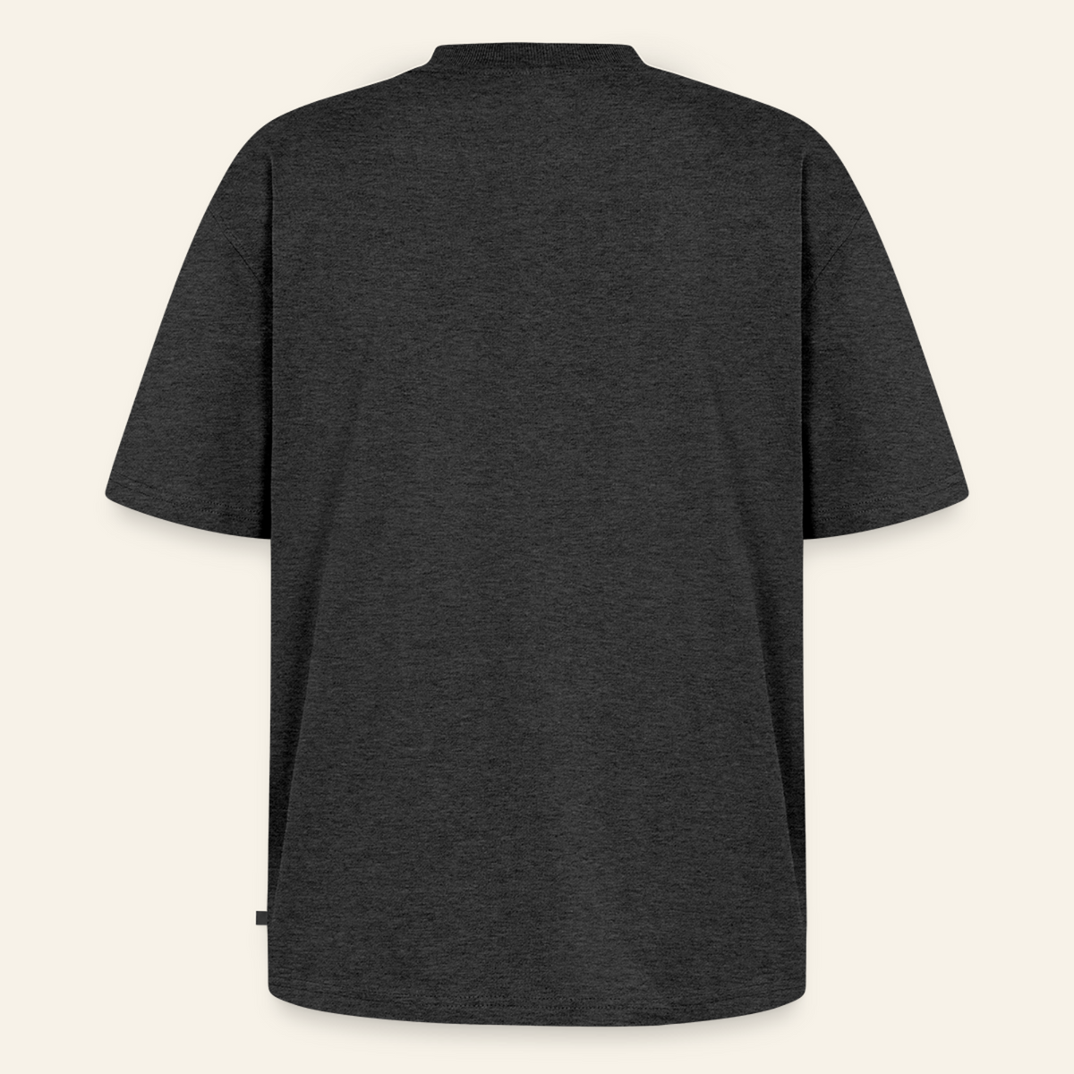 Honig Dealer Oversized T-Shirt in Anthrazit meliert – Rückseite ohne Druck