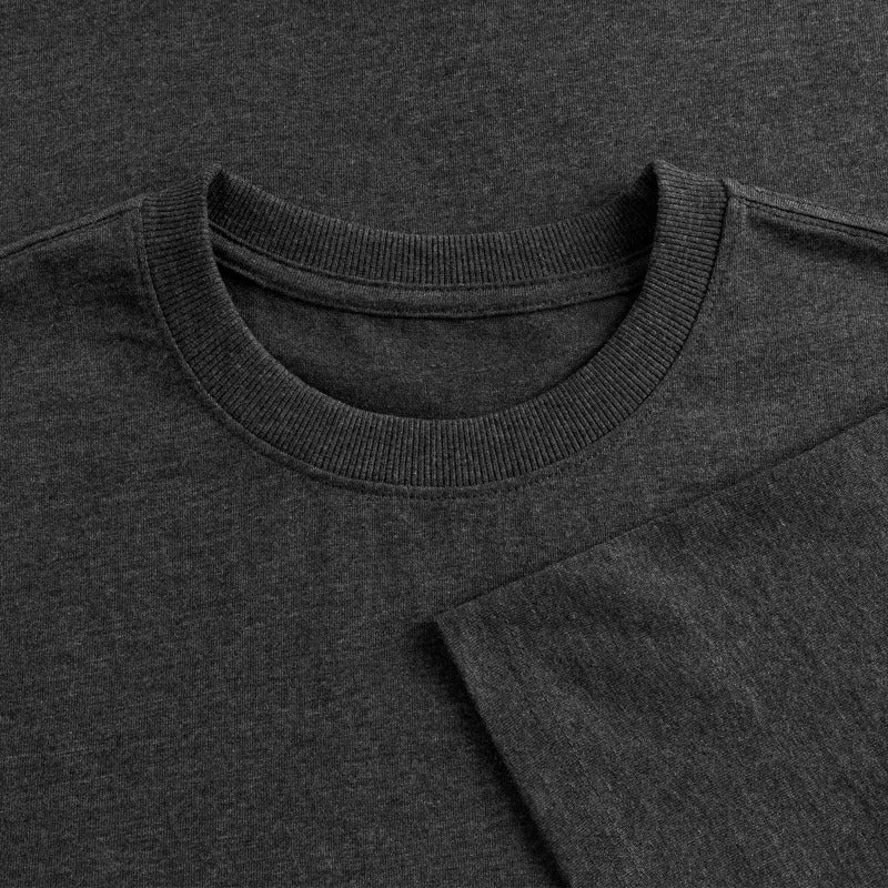 Honig Dealer Oversized T-Shirt in Anthrazit meliert – Stoff im Detail