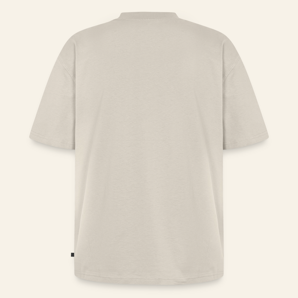 Honig Dealer Oversized T-Shirt in Beige – Rückseite ohne Druck